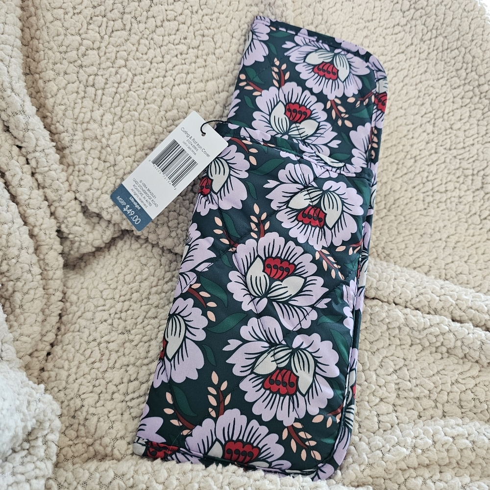 Vera Bradley Purple And Green Curling & Flat Iron Cover in ultralight